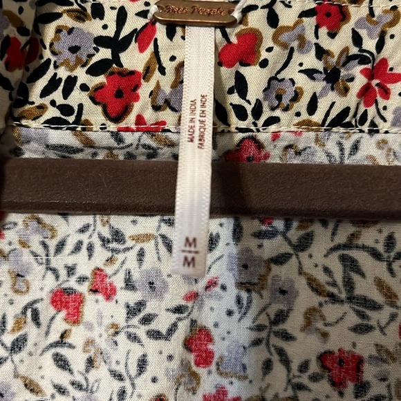 Free People Maxi Floral Belted Dress Tiered NWOT - Picture 6 of 7